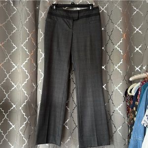 The Limited suit pants Cassidy flare charcoal plaid size 0